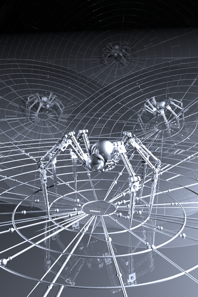 POV-Ray rendered Spider image